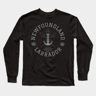 Nautical Design 3 || Newfoundland and Labrador || Gifts || Souvenirs Long Sleeve T-Shirt